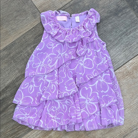 Kids Headquarters Other - Kids Headquarters Purple Ruched Ruffled Sundress
